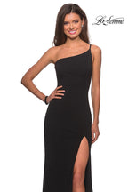 La Femme Evening Dress 28176 - Black