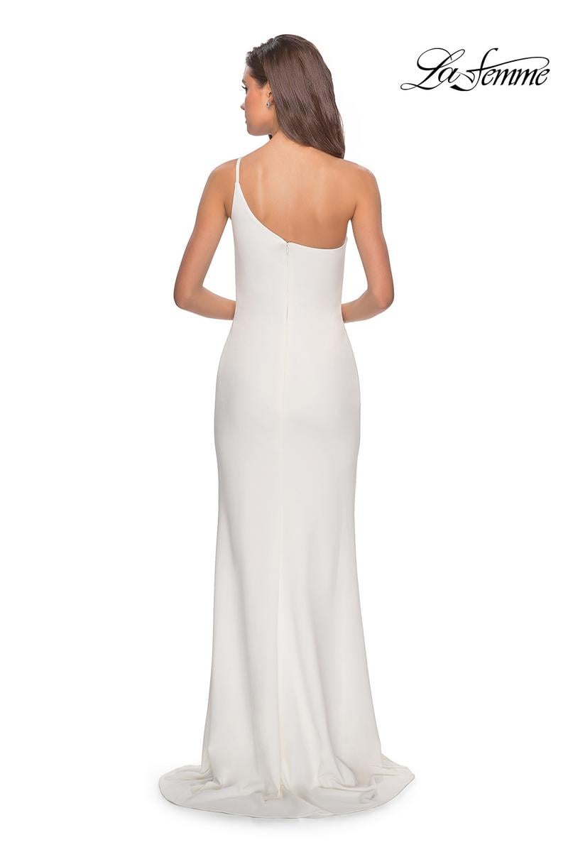 La Femme Evening Dress 28176 - White