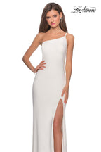 La Femme Evening Dress 28176 - White