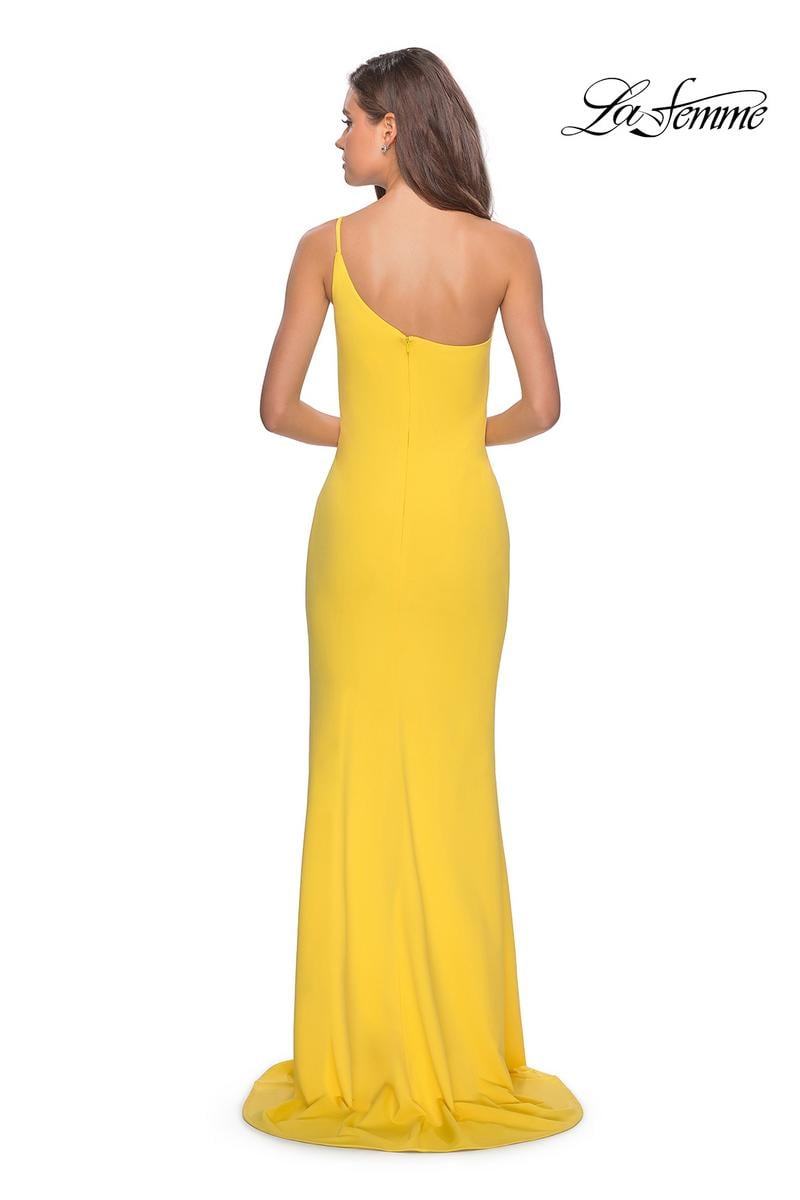 La Femme Evening Dress 28176 - Yellow