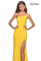 La Femme Evening Dress 28176 - Yellow