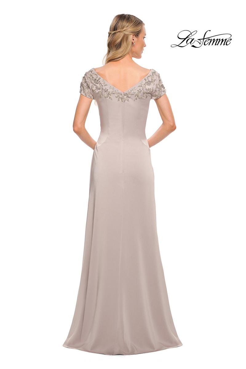 La Femme Evening Dress 28321 - Silver