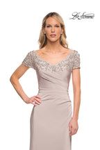 La Femme Evening Dress 28321 - Silver