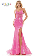 Colors Dress Dress 2848 - Hot Pink