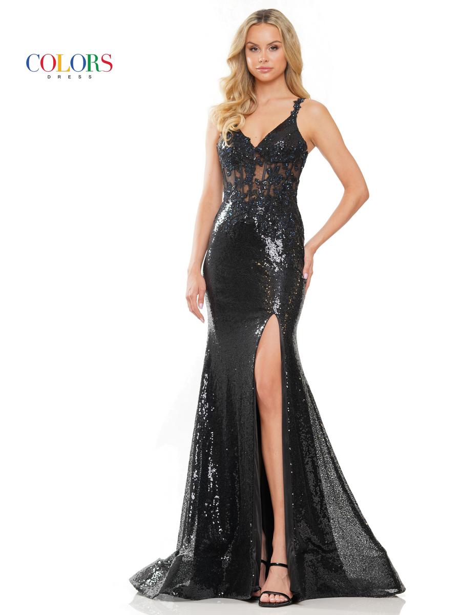 Colors Dress Dress 2848 - Black