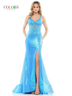 Colors Dress Dress 2848 - Turquoise