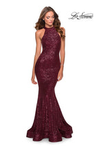 La Femme Prom 28612 - Burgundy