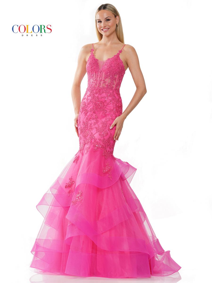 Colors Dress Dress 2899 - Hot Pink