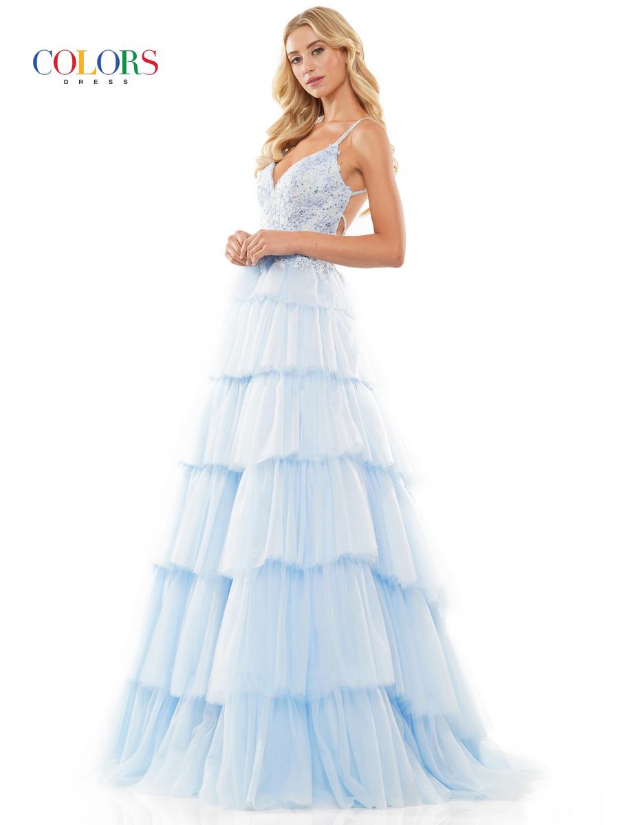 Colors Dress Dress 2911 - Light Blue