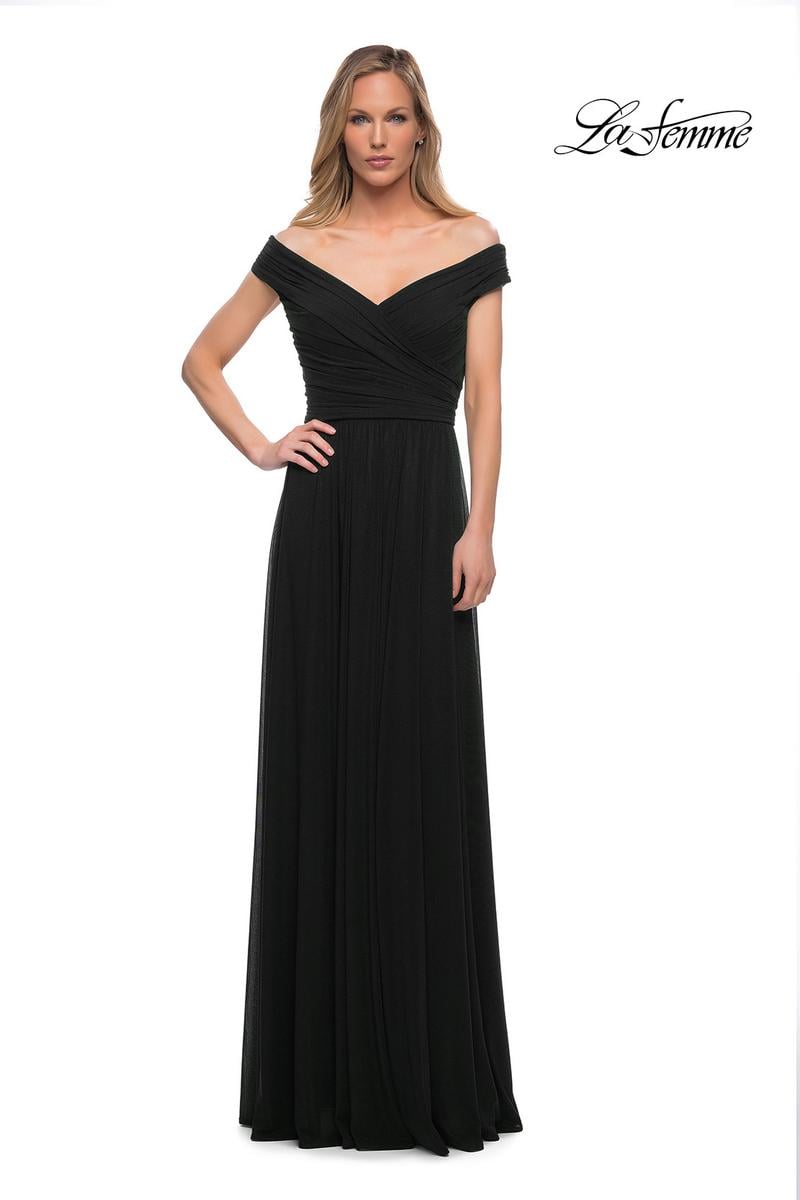 La Femme Evening 29168 - Black