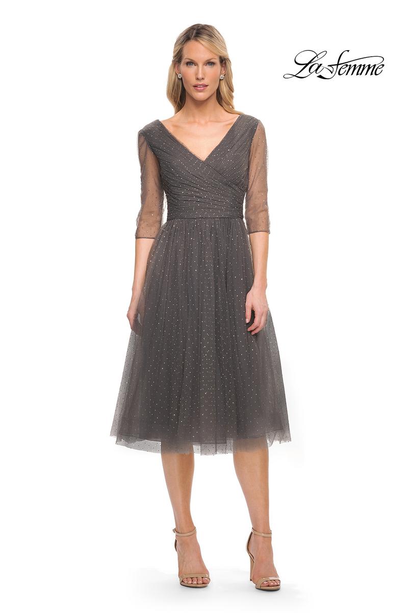 La Femme Evening 29229 - Gunmetal