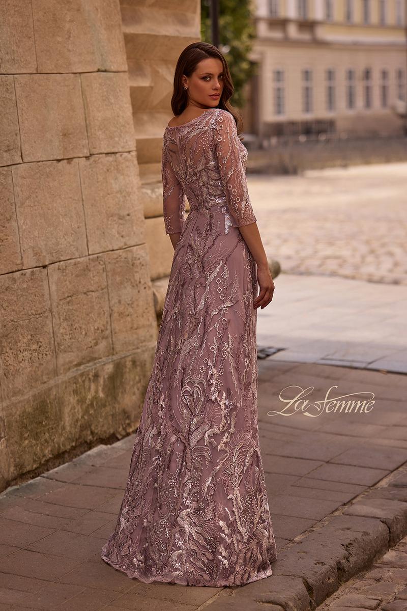 La Femme Evening Dress 29233 - Mauve