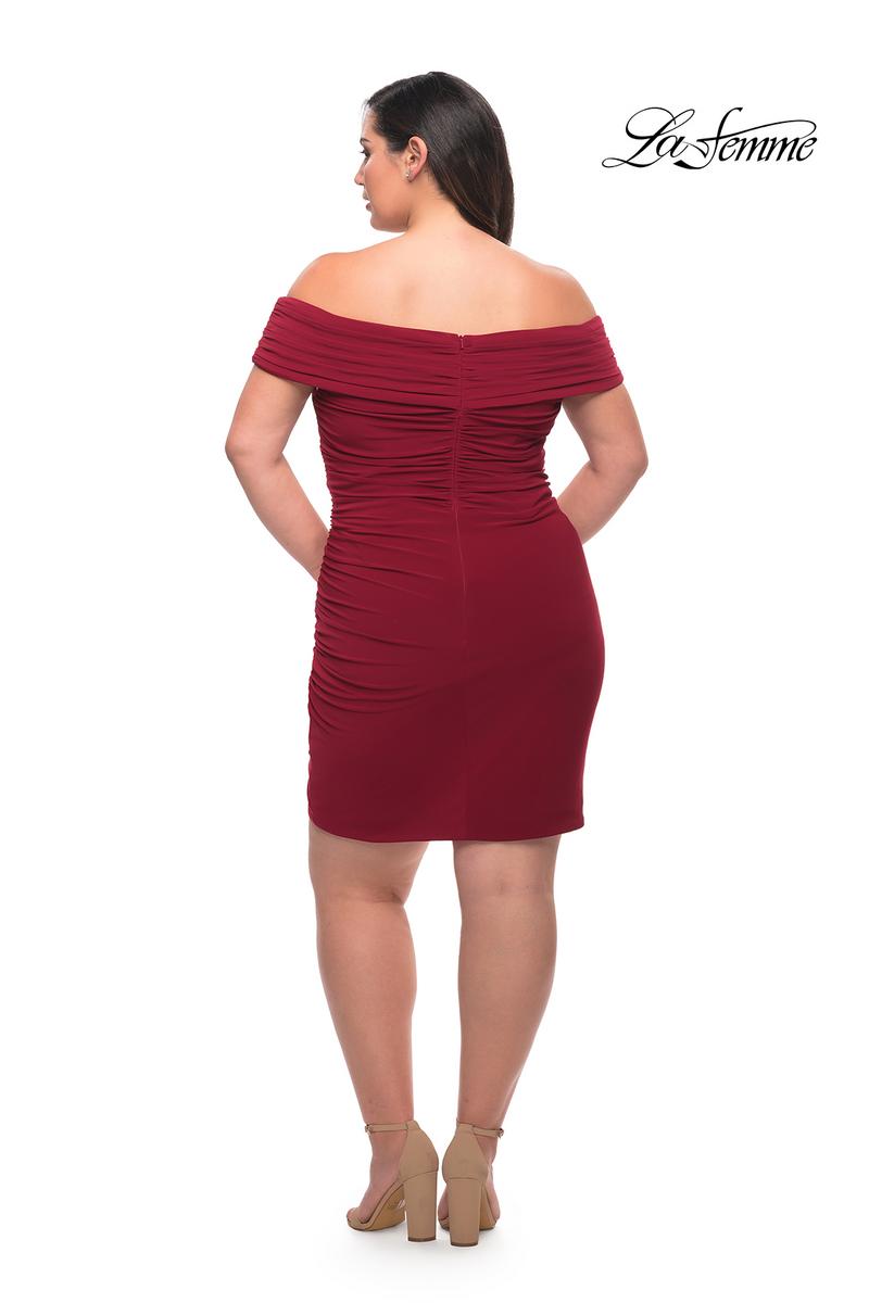 La Femme Curve Plus Size 29521 - Burgundy