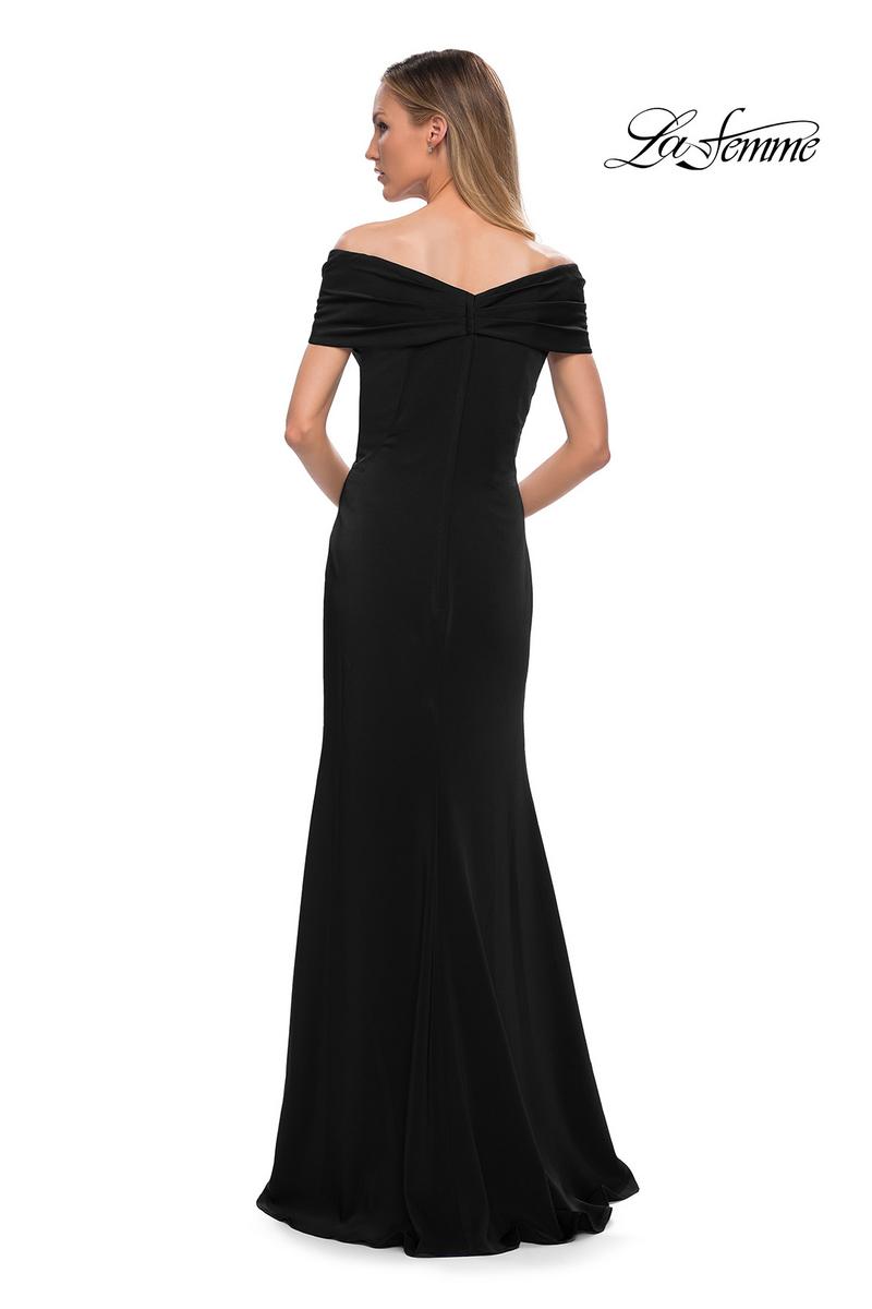 La Femme Evening Dress 29537 - Black