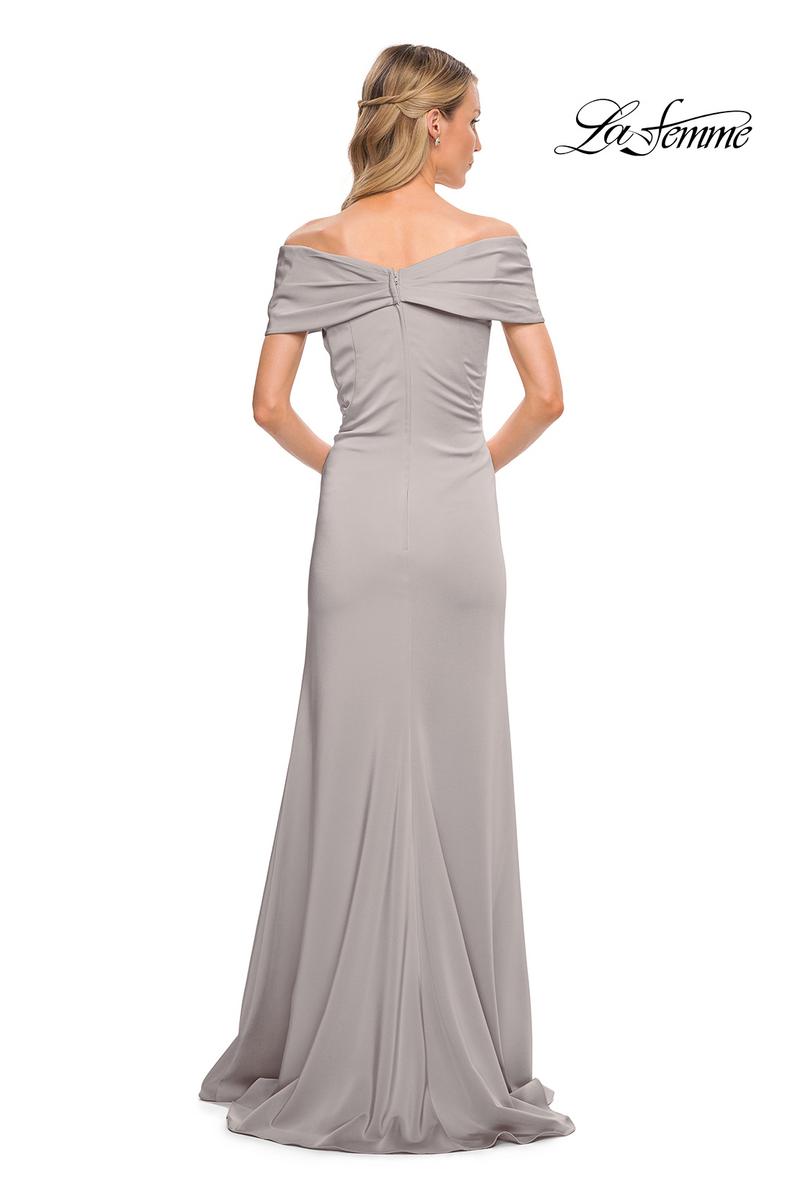 La Femme Evening Dress 29537 - Silver