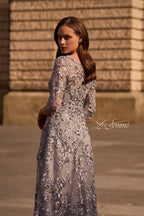 La Femme Evening Dress 29903 - Silver