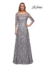 La Femme Evening Dress 29903 - Silver