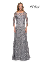 La Femme Evening Dress 29903 - Silver