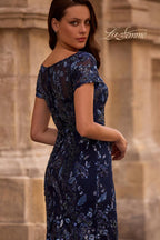 La Femme Evening Dress 29959 - Navy