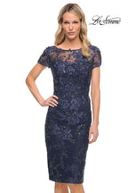 La Femme Evening Dress 29982 - Navy