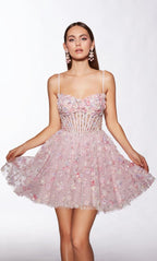 Alyce Paris Homecoming Dress 30003 - Pink