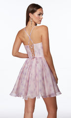 Alyce Paris Homecoming Dress 30006 - Lilac/Pink