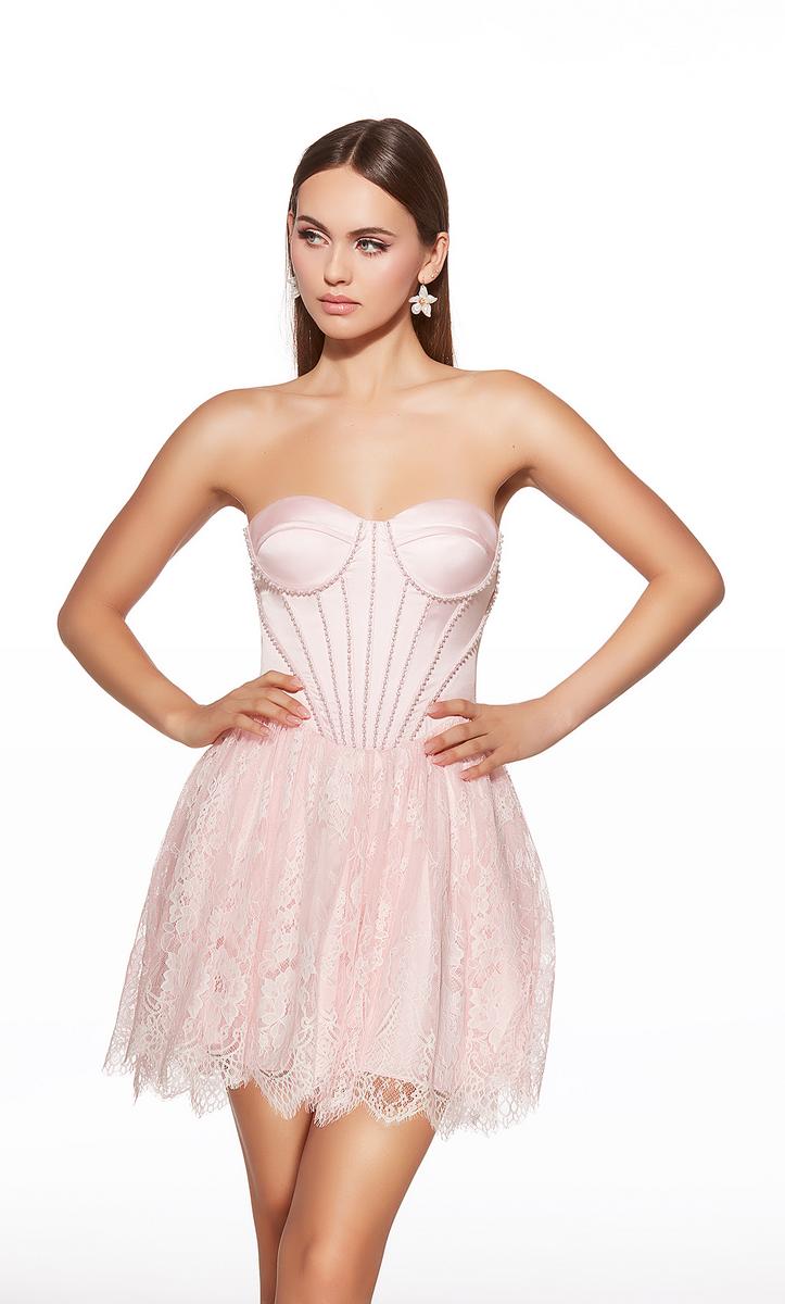 Alyce Paris Homecoming Dress 30011 - Pink