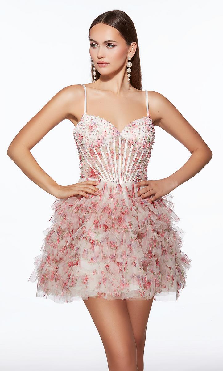 Alyce Paris Homecoming Dress 30013 - Pink