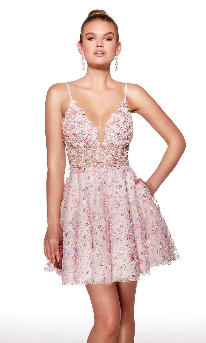 Alyce Paris Homecoming Dress 30017 - Pink