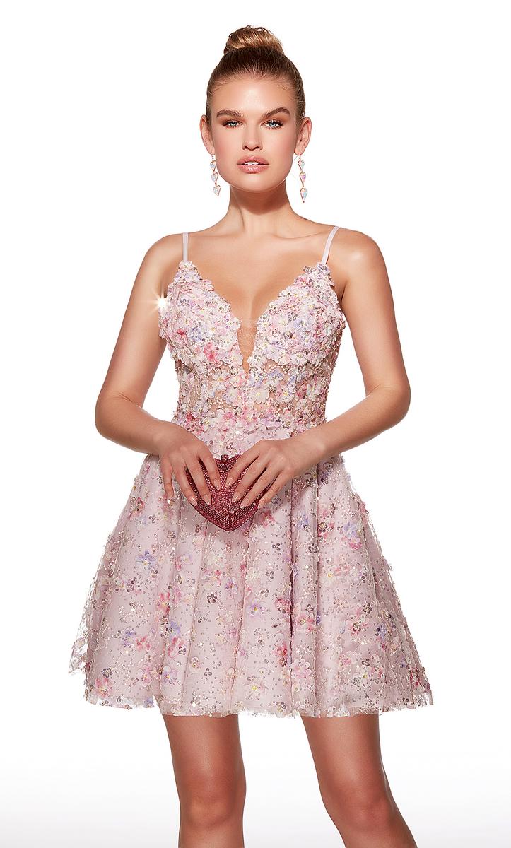 Alyce Paris Homecoming Dress 30017 - Pink
