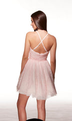 Alyce Paris Homecoming Dress 30030 - Pink/Diamond White
