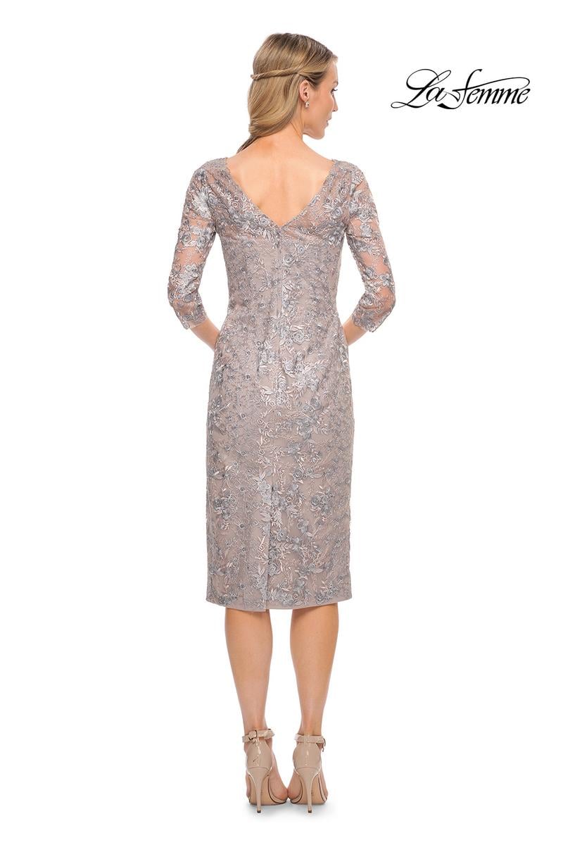 La Femme Mother of the Bride 30036 - Silver/Mauve