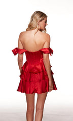 Alyce Paris Homecoming Dress 30037 - Red Solid