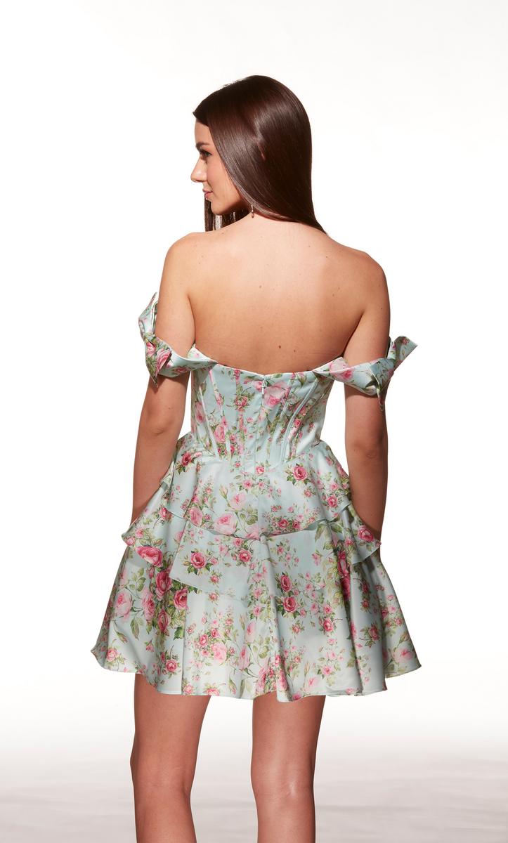 Alyce Paris Homecoming Dress 30037 - Tiffany Blue