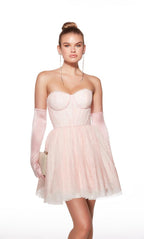 Alyce Paris Homecoming Dress 30041 - Pink/Diamond White