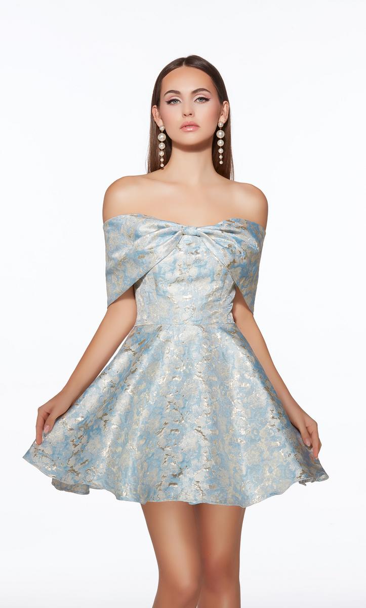 Alyce Paris Homecoming Dress 30046 - Light Blue