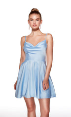 Alyce Paris Homecoming Dress 30051 - Light Periwinkle