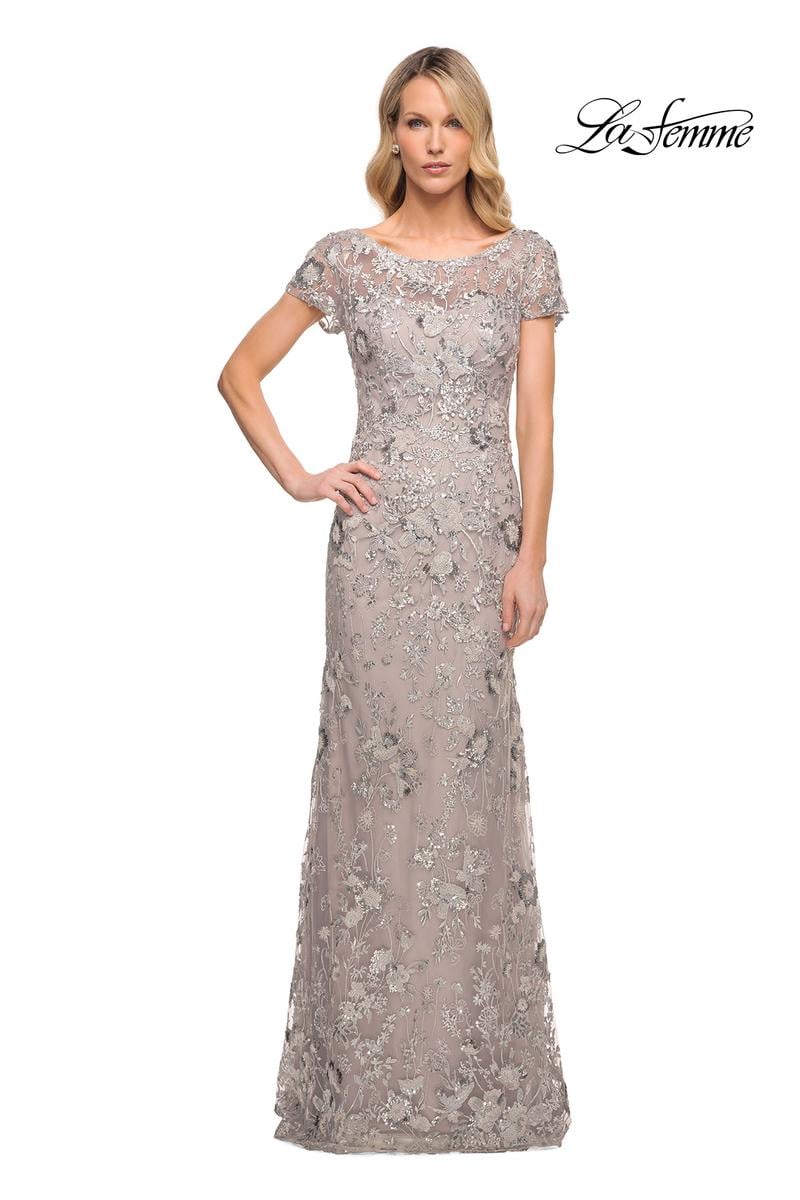 La Femme Mother of the Bride 30053 - Lavender/Gray