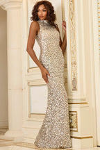 Jovani Signature Collection 30054 - Nude/Silver