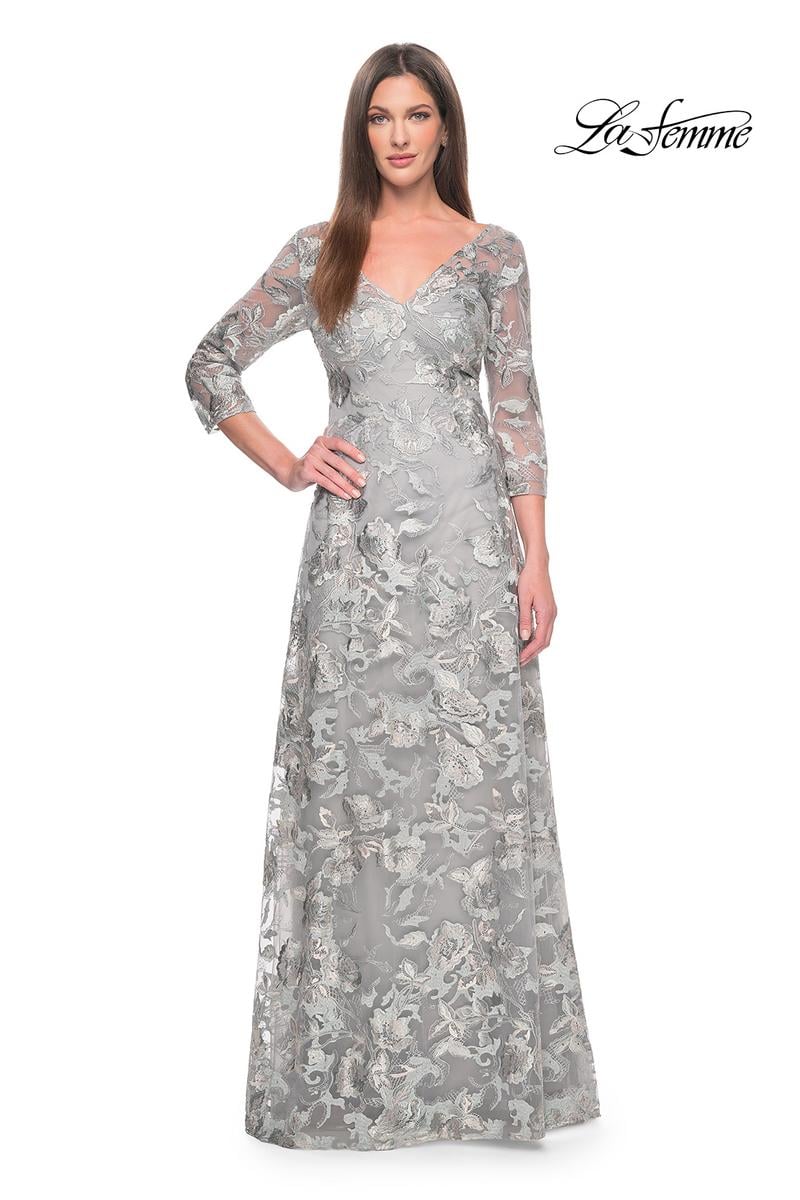 La Femme Mother of the Bride 30062 - Silver/Slate