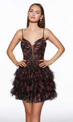 Alyce Paris Homecoming Dress 30078 - Black/Multi