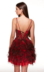 Alyce Paris Homecoming Dress 30078 - Red/Black