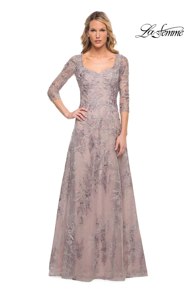 La Femme Mother of the Bride 30078 - Silver/Pink