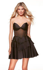Alyce Paris Homecoming Dress 30084 - Black