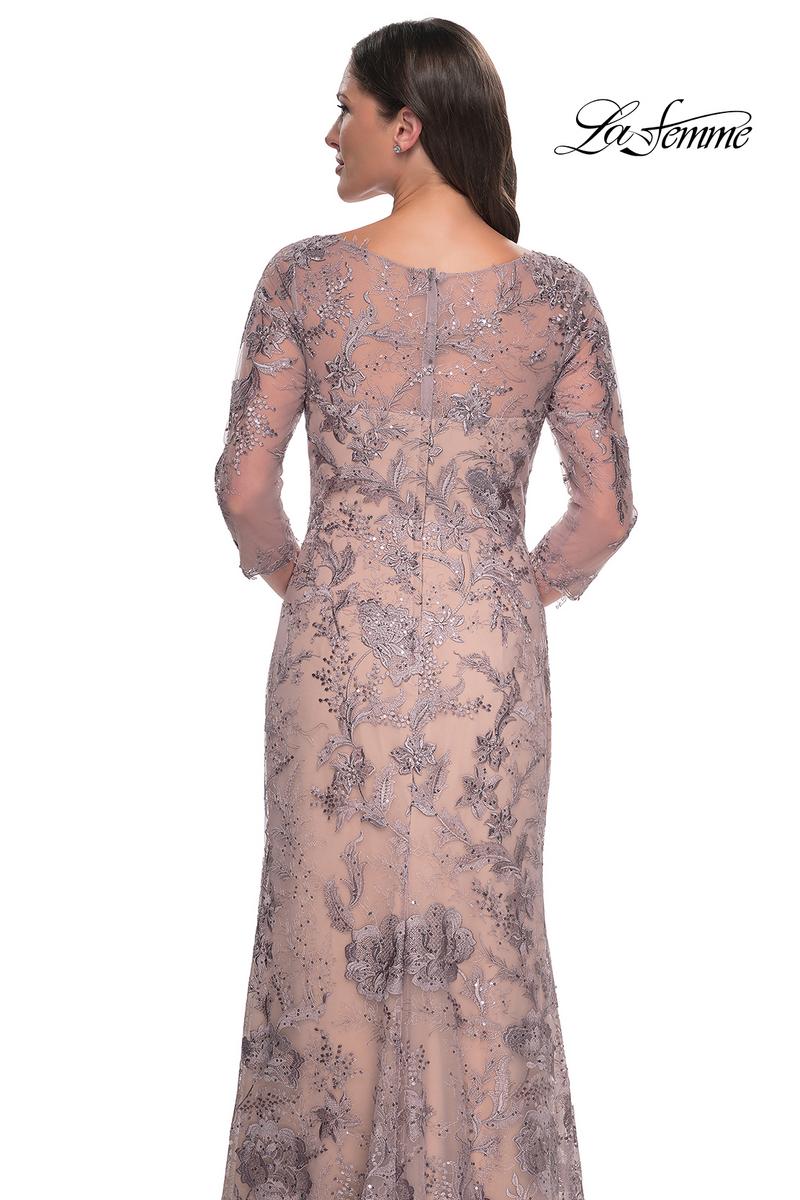 La Femme Evening Dress 30130 - Dusty Lilac