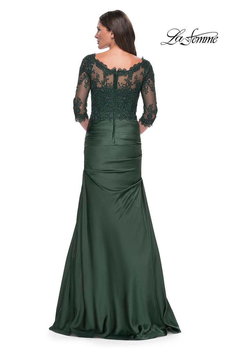 La Femme Evening Dress 30162 - Dark Emerald