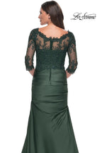 La Femme Evening Dress 30162 - Dark Emerald