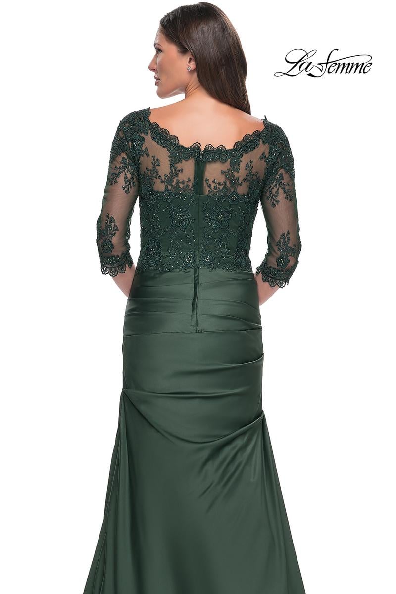 La Femme Evening Dress 30162 - Dark Emerald