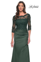 La Femme Evening Dress 30162 - Dark Emerald