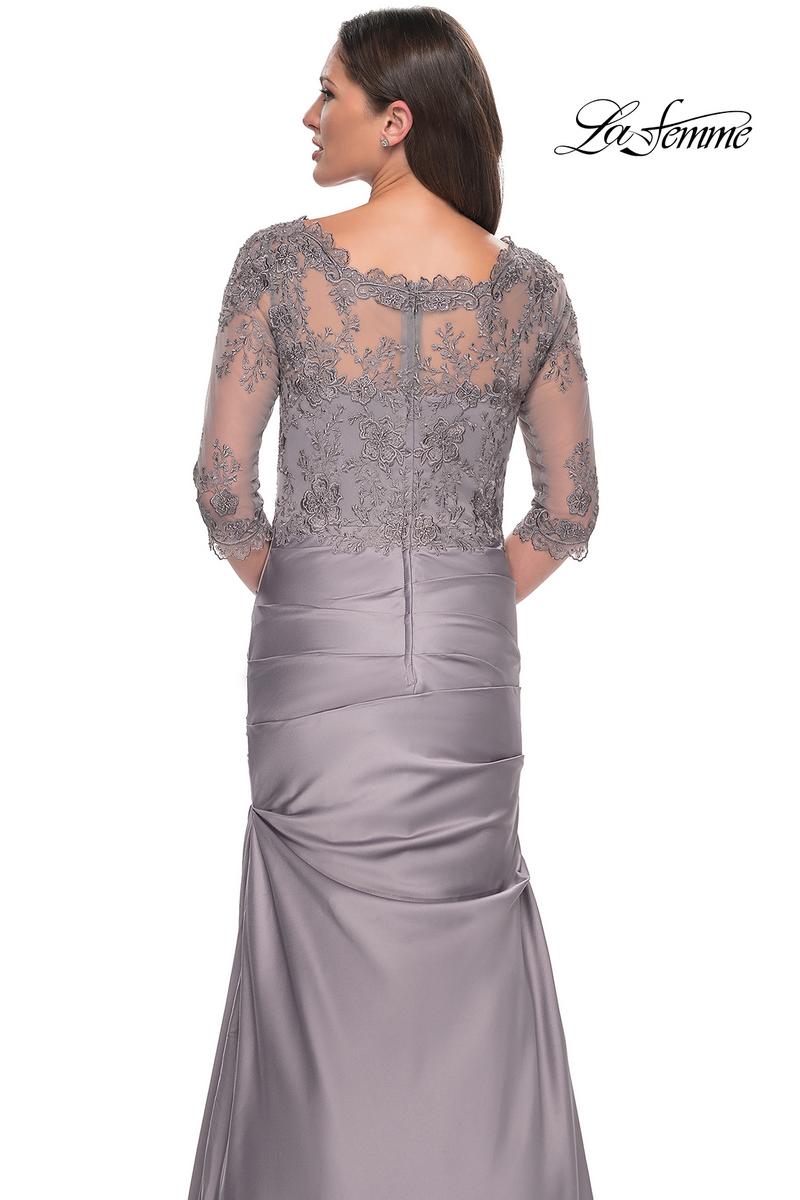 La Femme Evening Dress 30162 - Silver